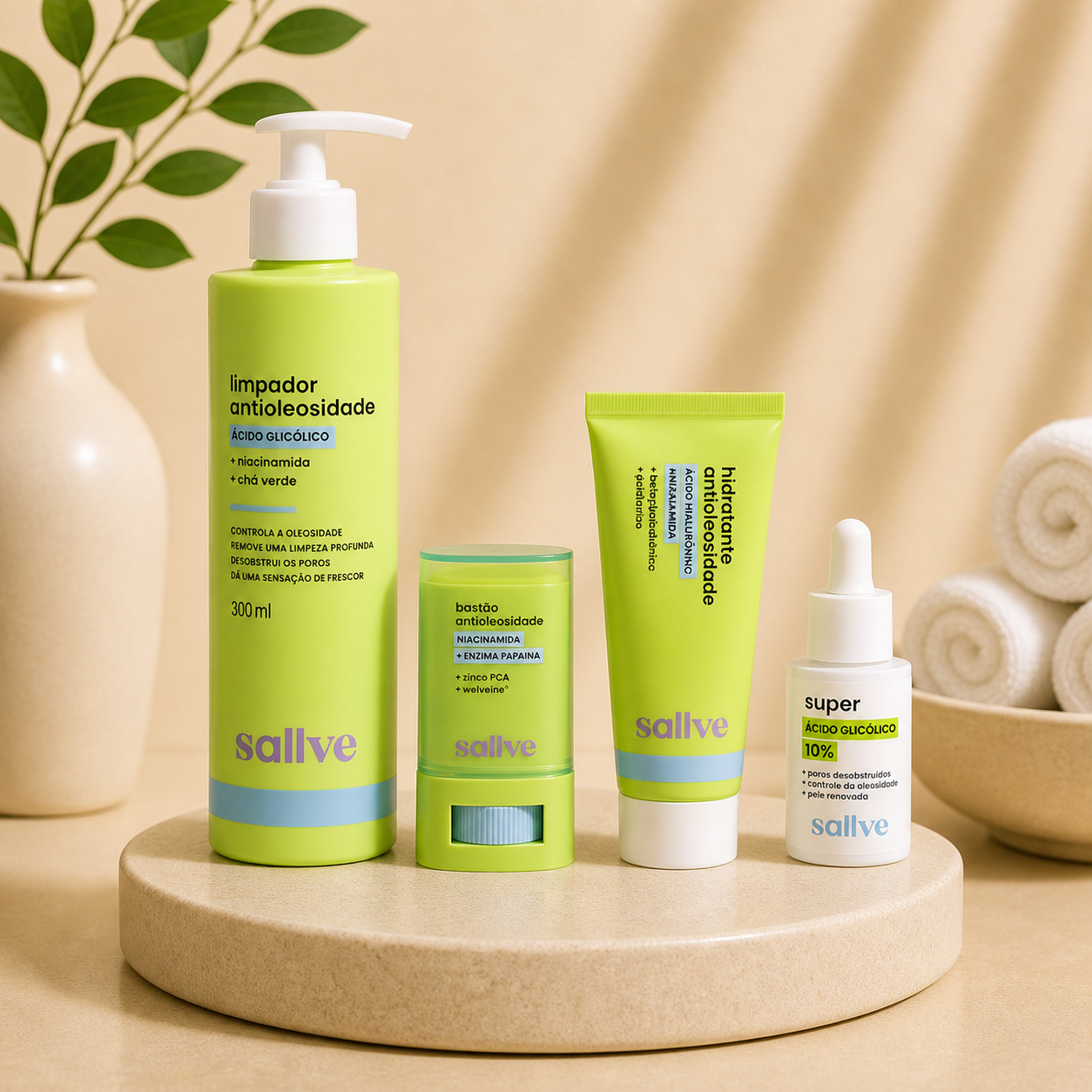 Kit Controle Absoluto Antioleosidade – Pele Sequinha, Lisa e Sem Brilho